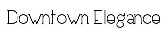 Downtown Elegance original font preview