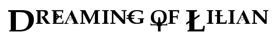 Dreaming of Lilian original font preview
