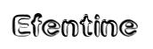 Efentine original font preview