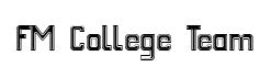 FM College Team original font preview