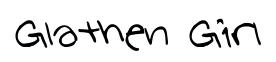 Glathen Girl original font preview