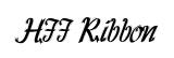 HFF Ribbon original font preview