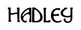 Hadley original font preview
