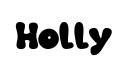 Holly original font preview