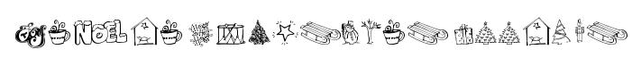 Janda Christmas Doodles original font preview