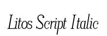 Litos Script Italic