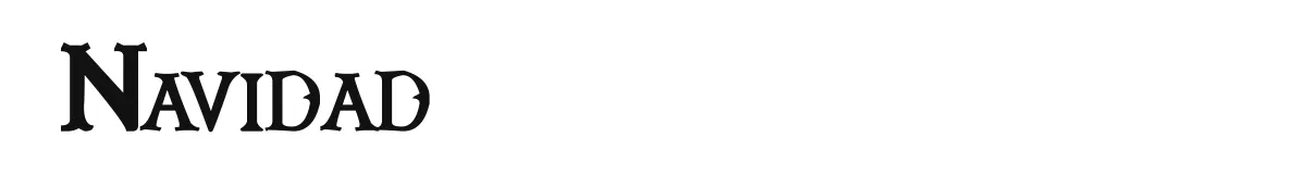 Navidad original font preview
