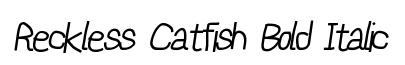 Reckless Catfish Bold Italic