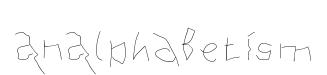 AnAlphaBetIsm original font preview
