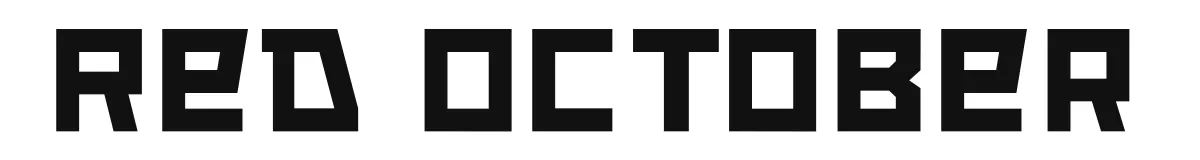 Red October font preview