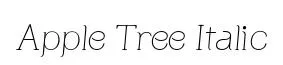 Apple Tree Italic