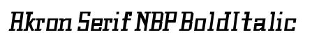 Akron Serif NBP BoldItalic