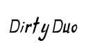 Dirty Duo Italic preview