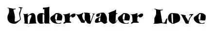 Underwater Love original font preview