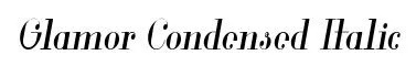 Glamor Condensed Italic