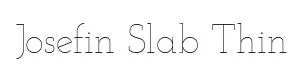 Josefin Slab Thin