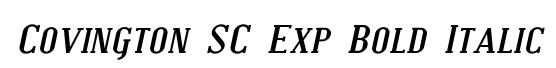 Covington SC Exp Bold Italic