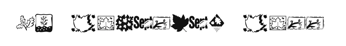 KR Fabulous Fall font preview