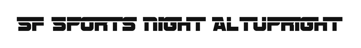 SF Sports Night AltUpright original font preview