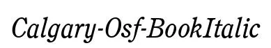 Calgary-Osf-BookItalic