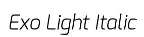 Exo Light Italic