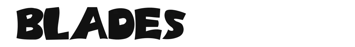 Blades original font preview