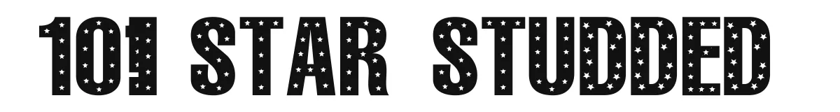 101! StaR StuDDeD original font preview