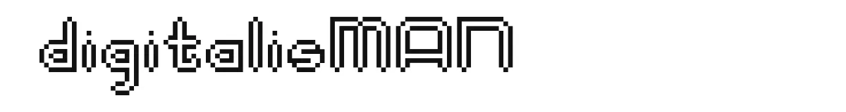 digitalisMAN original font preview