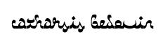 Catharsis Bedouin original font preview