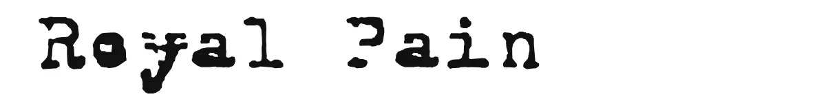 Royal Pain font preview