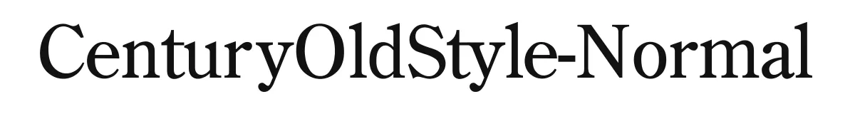 CenturyOldStyle-Normal original font preview