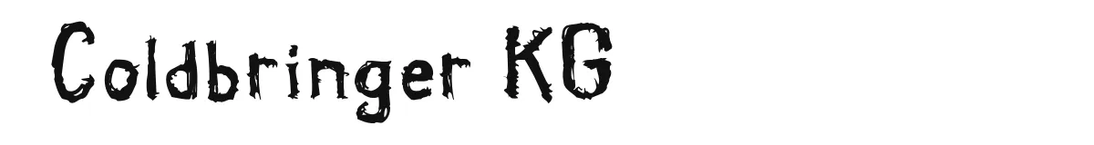 Coldbringer KG original font preview