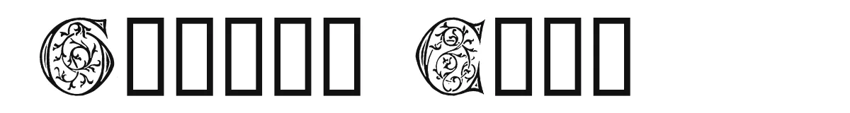 German Caps original font preview