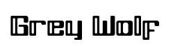 Grey Wolf original font preview
