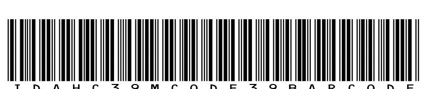 IDAHC39M Code 39 Barcode