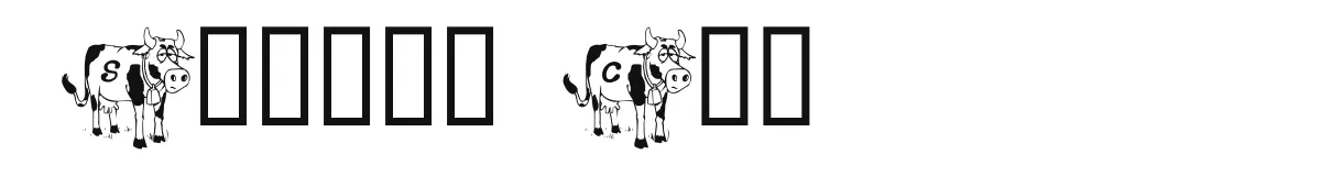 Sacred Cow original font preview