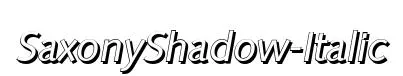 SaxonyShadow-Italic