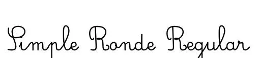 Simple Ronde Regular