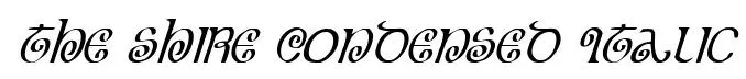 The Shire Condensed Italic