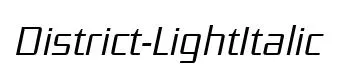 District-LightItalic