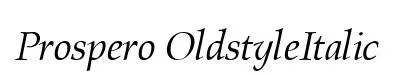 Prospero OldstyleItalic