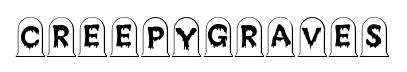 CreepyGraves original font preview