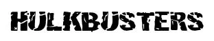 Hulkbusters original font preview