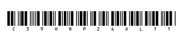 C39HrP24DlTt original font preview