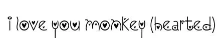 I Love You Monkey (Hearted)