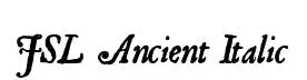 JSL Ancient Italic original font preview