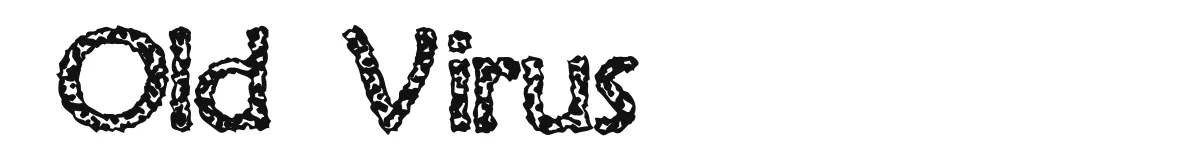 Old Virus original font preview