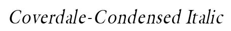 Coverdale-Condensed Italic