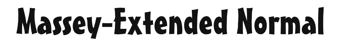 Massey-Extended Normal original font preview
