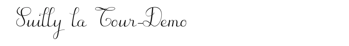 Suilly la Tour-Demo original font preview